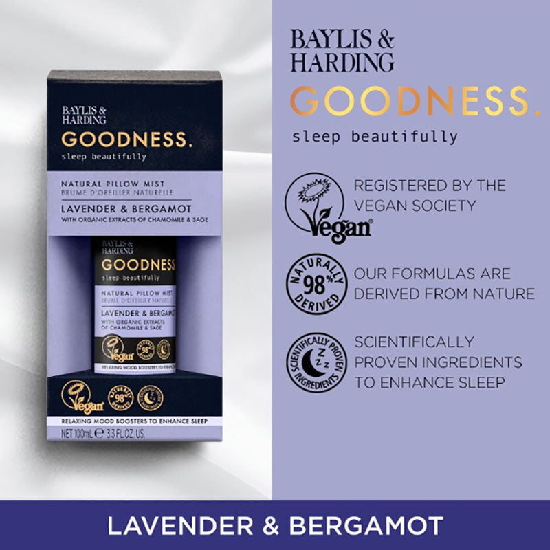 Baylis And Harding Goodness Lavender And Bergamot Natural Pillow Mist