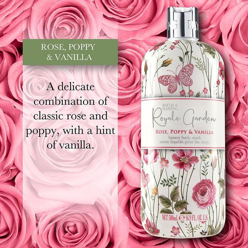 Baylis And Harding Royale Garden Rose Poppy And Vanilla Luxury Body Wash