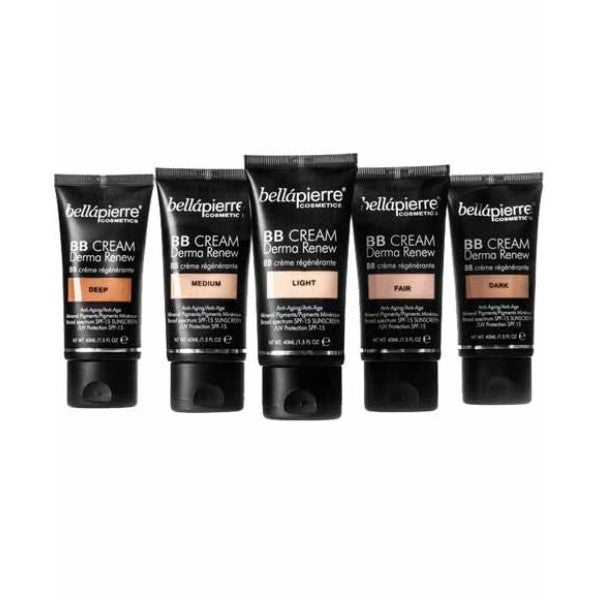 Bellapierre Cosmetics BB Cream Derma Renew for face makeup with smooth, even complexion and natural finish.