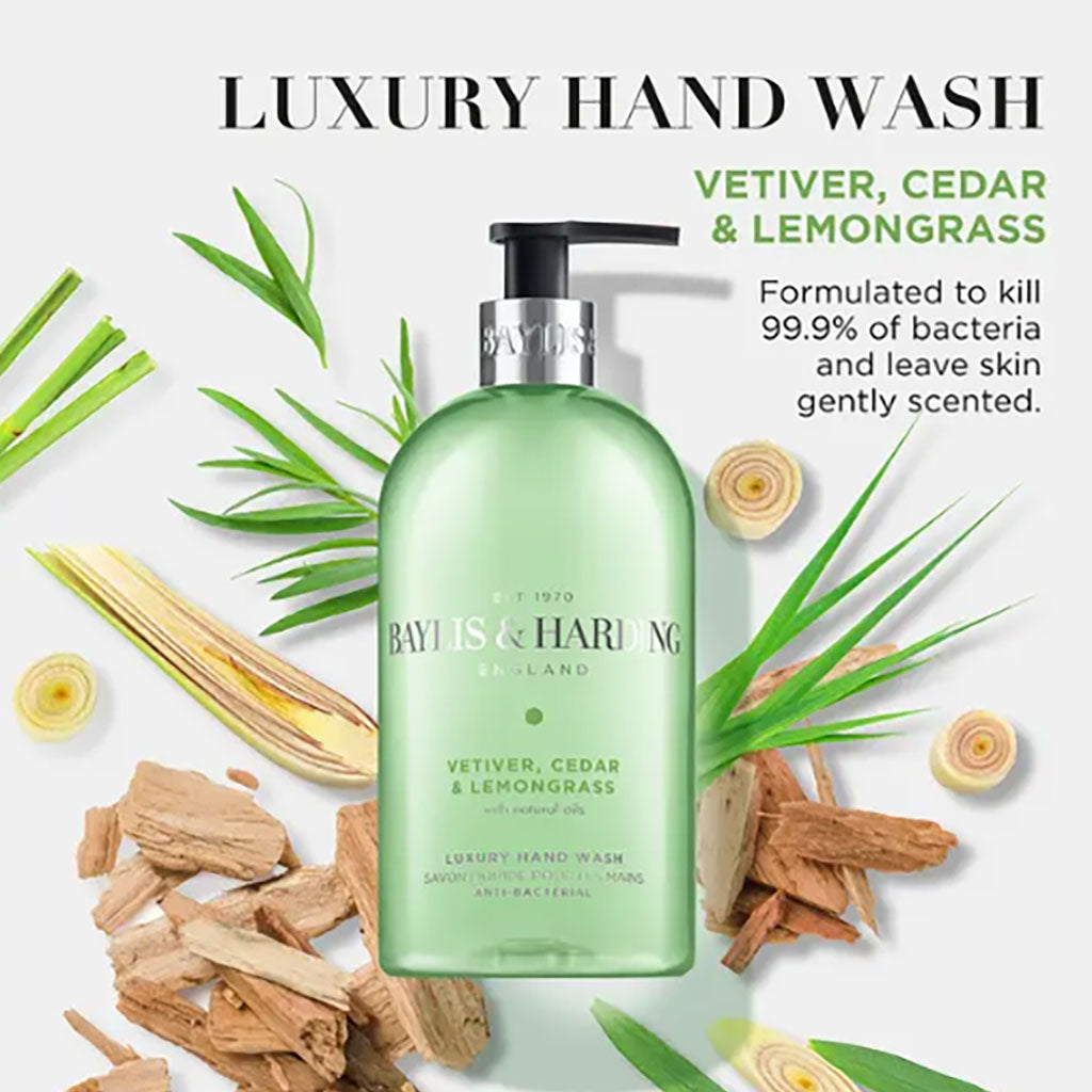 Baylis And Harding Vetiver Cedar And Lemongrass Luxury Hand Wash