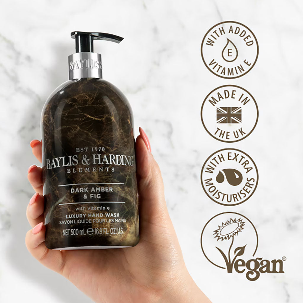 Baylis And Harding Dark Amber And Fig Luxury Hand Wash