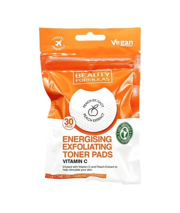 Beauty Formulas Energising Vitamin C Exfoliating Toner Pads