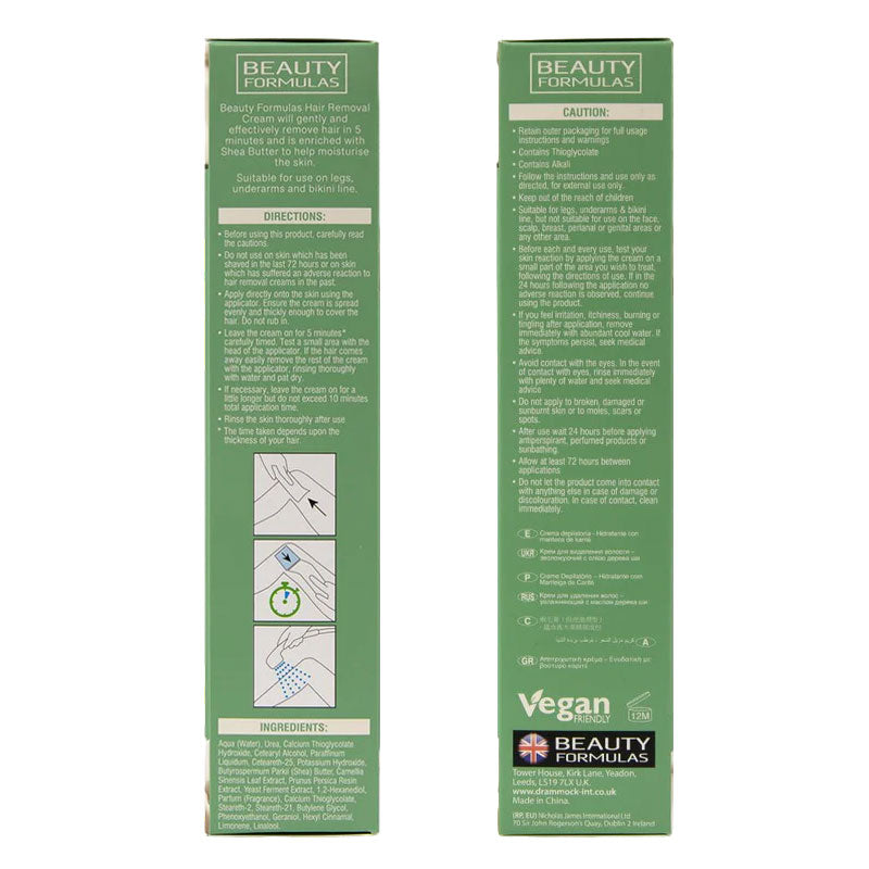 Beauty Formulas Shea Butter Moisturising Hair Removal Cream