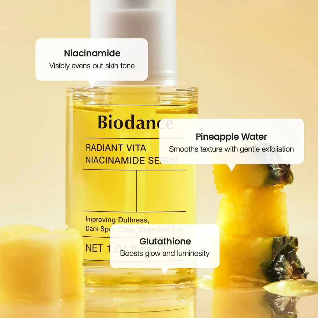 Biodance Radiant Vita Niacinamide Serum K-beauty skincare bottle and packaging