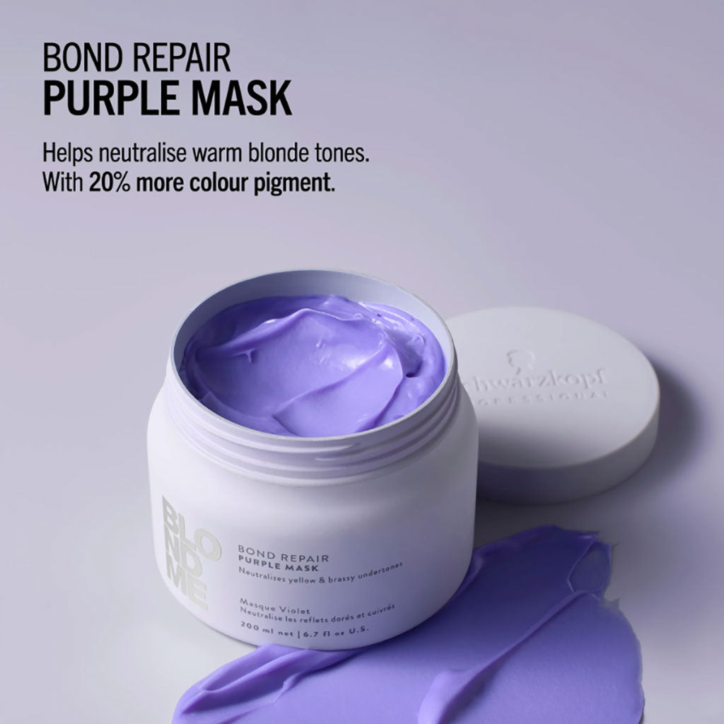 Schwarzkopf Blondme Bond Repair Purple Mask