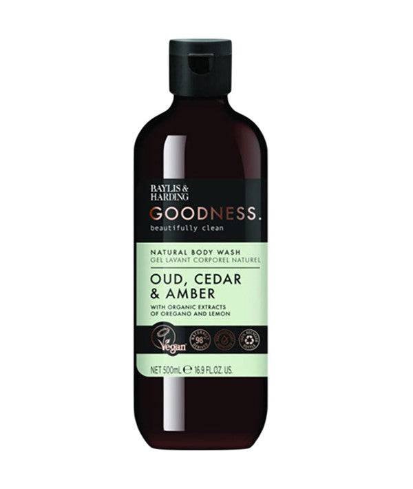 Baylis And Harding Goodness Oud Cedar And Amber Natural Body Wash