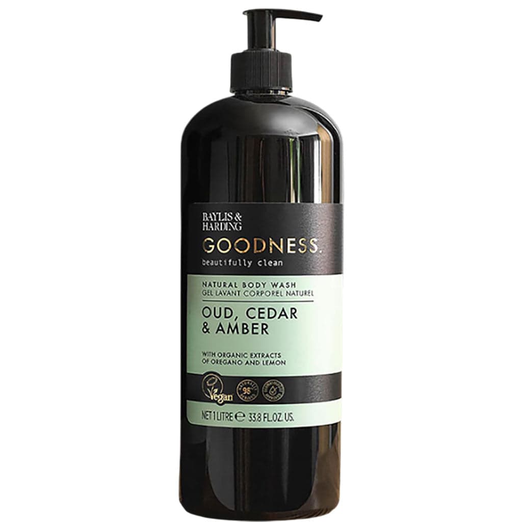Baylis And Harding Goodness Oud Cedar And Amber Natural Body Wash