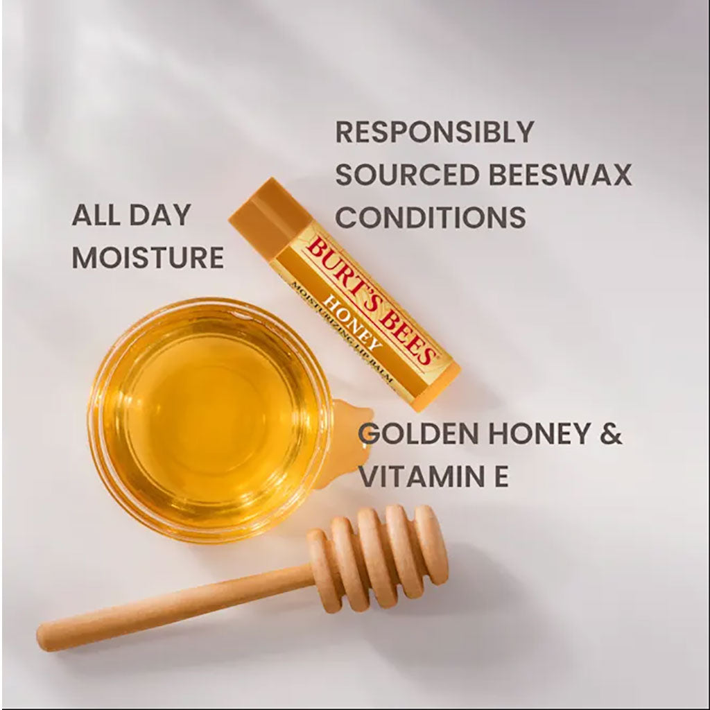 Burts Bees Bee Wax And Honey Moisturizing Lip Balms Set