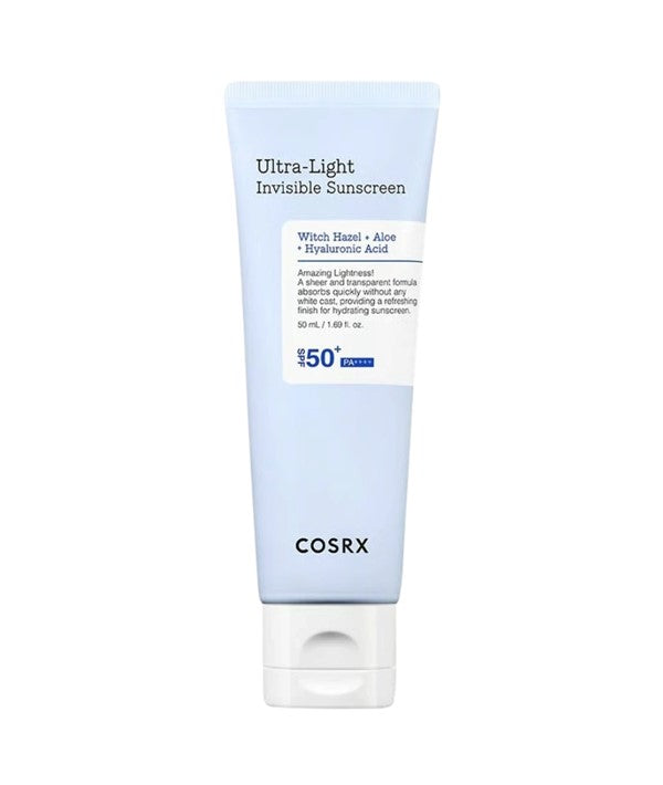 COSRX Ultra Light Invisible Sunscreen SPF 50 K Beauty moisturiser tube