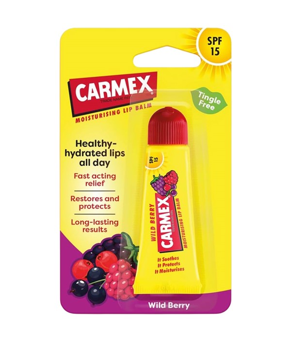 Carmex Moisturising Lip Balm Tube Wild Berry