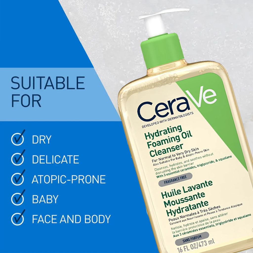 Cerave Hydrating Foaming Oil Cleanser