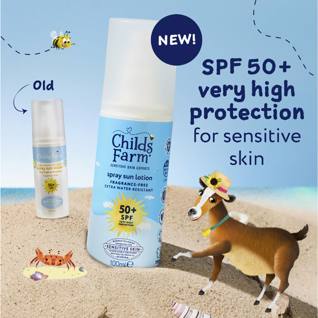 Childs Farm Fragrance Free Sun Lotion Spray 50 SPF