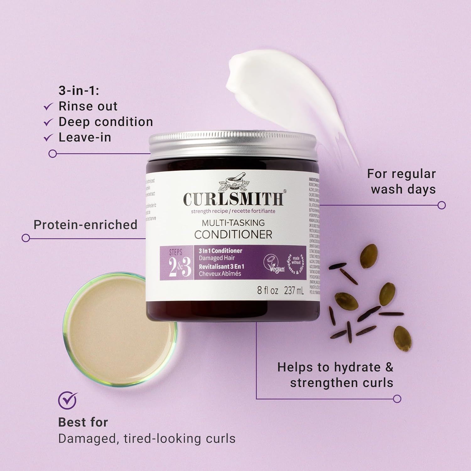 Curlsmith Multi Tasking Conditioner New Pack