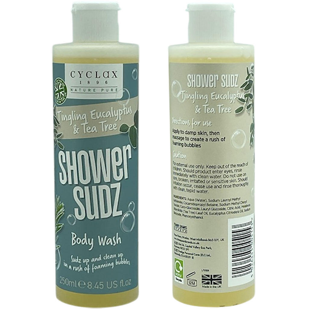Three Pears Cyclax Tingling Eucalyptus And Tea Tree Shower Sudz Body Wash