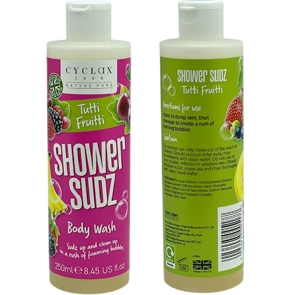 Three Pears Cyclax Tutti Frutti Shower Sudz Body Wash