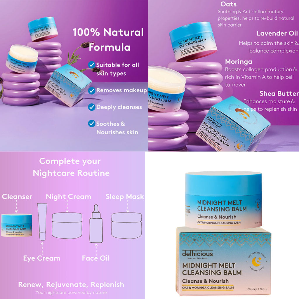 Delhicious Body Midnight Melt Cleanse And Nourish Cleansing Balm