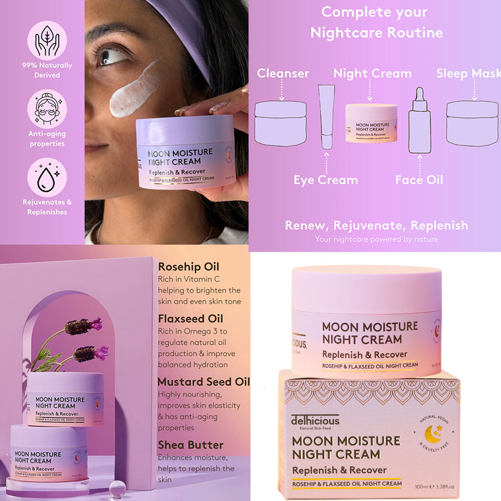 Delhicious Body Moon Moisture Replenish And Recover Night Cream