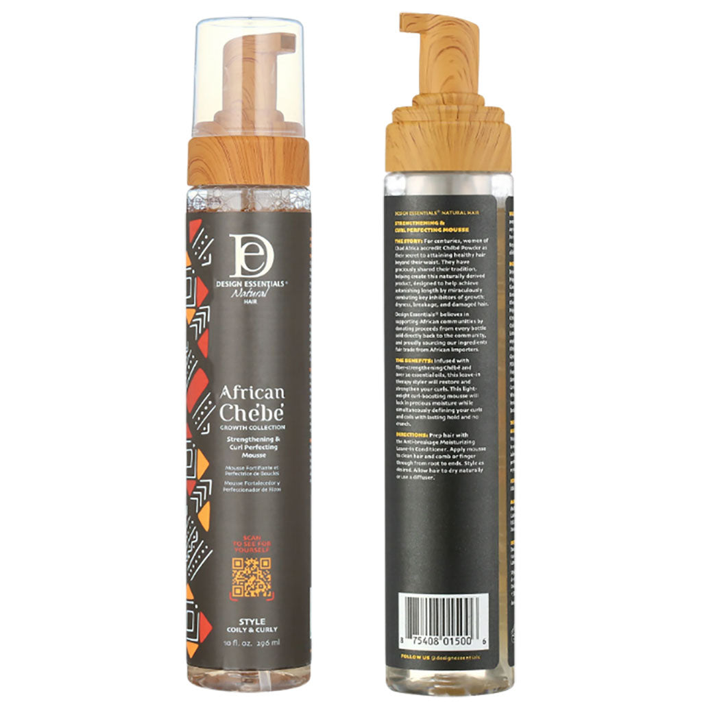 Design Essentials Natural Hair African Chebe Strengthening And Curl Perfecting Mousse