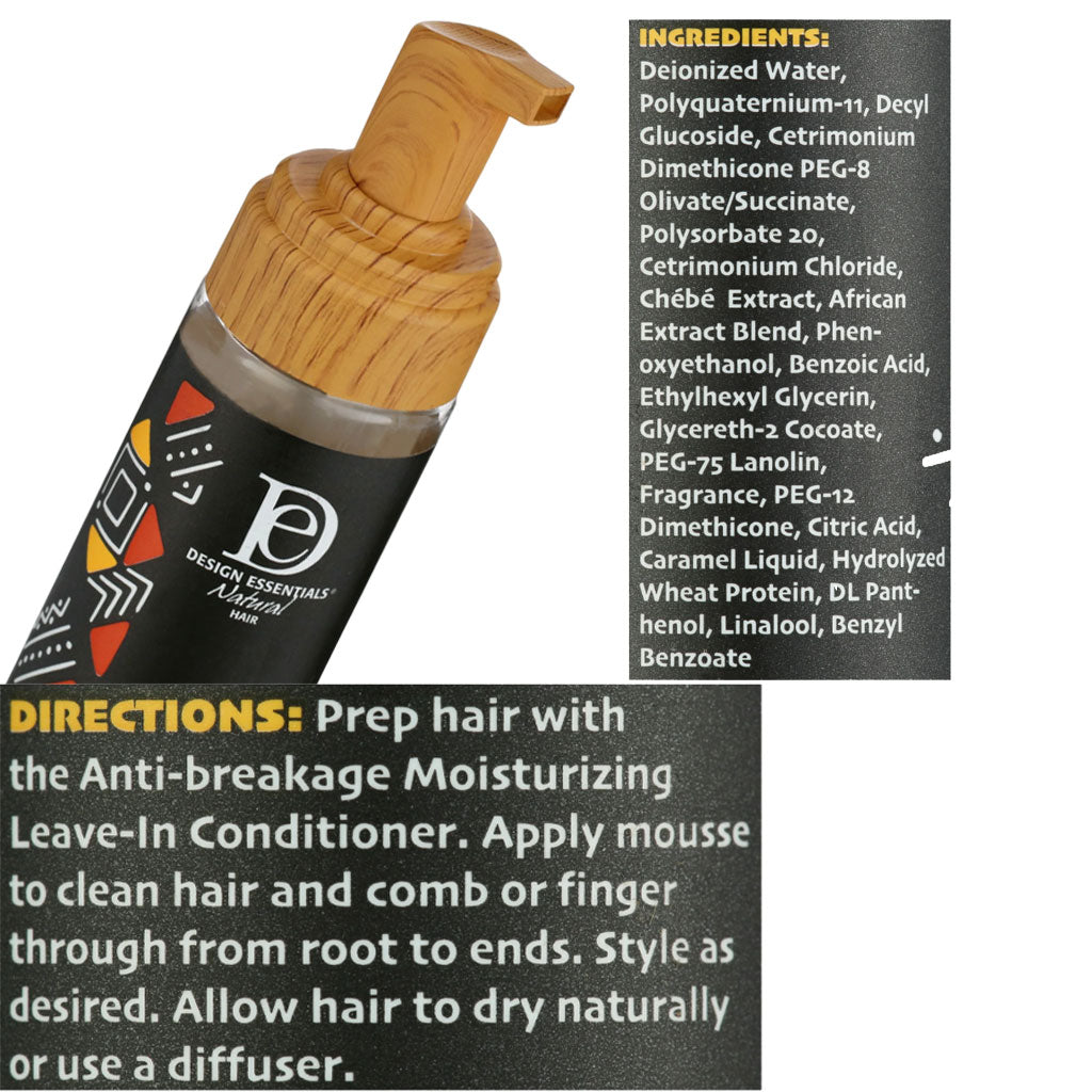 Design Essentials Natural Hair African Chebe Strengthening And Curl Perfecting Mousse