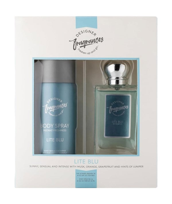Designer Fragrances Lite Blu Men Twin Gift Set