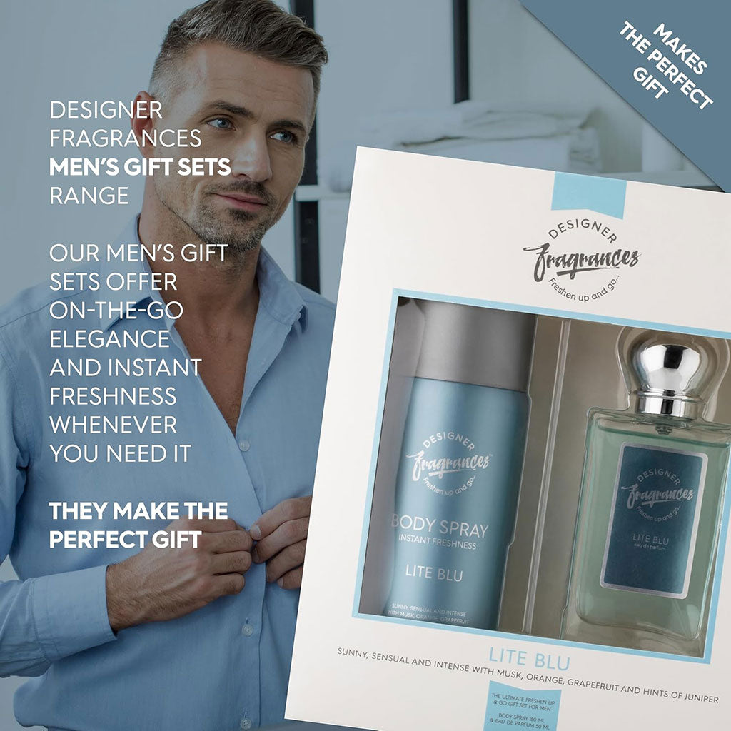 Designer Fragrances Lite Blu Men Twin Gift Set