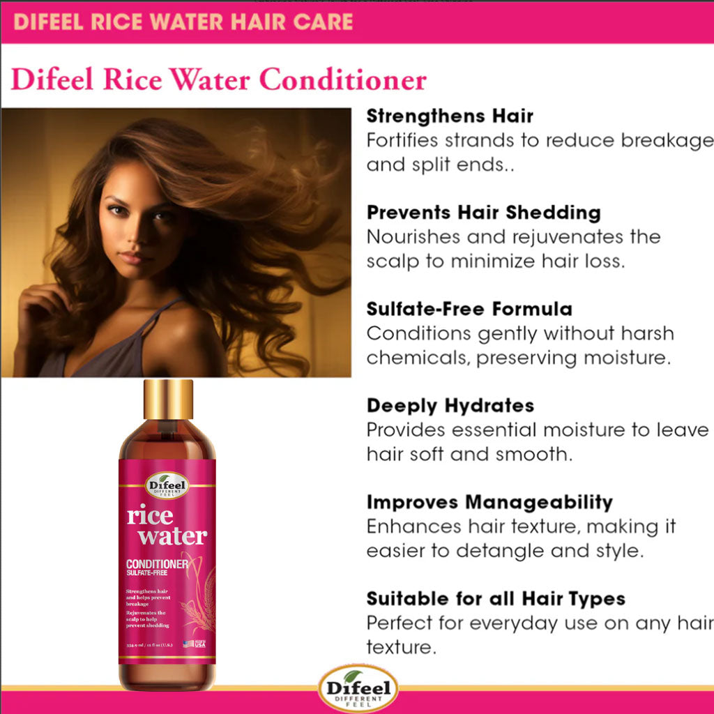 Difeel Rice Water Sulfate Free Conditioner