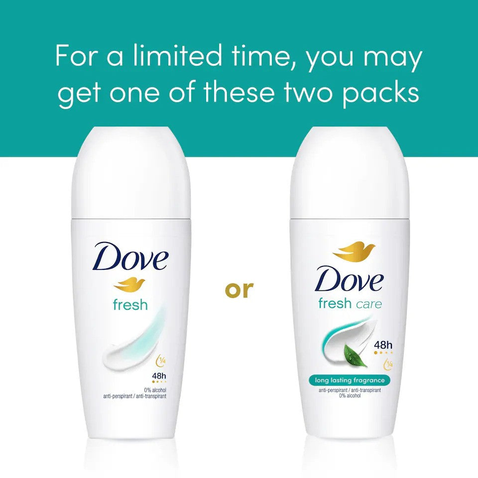 Dove Fresh Care Anti Perspirant Roll On