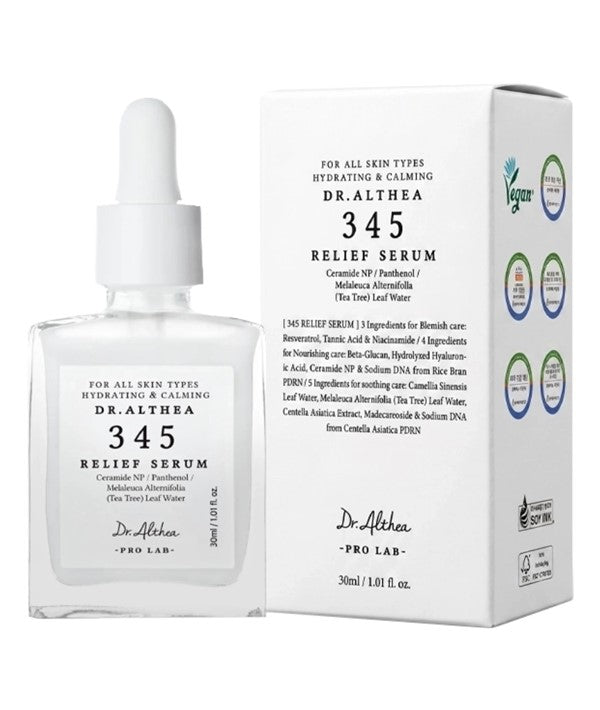 Dr Althea 345 Relief Serum K Beauty skincare bottle product image
