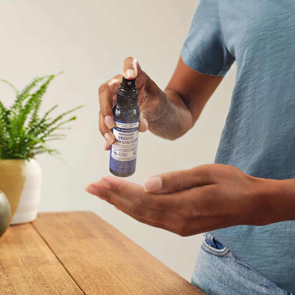 Dr Bronners Organic Peppermint Hand Cleansing Spray