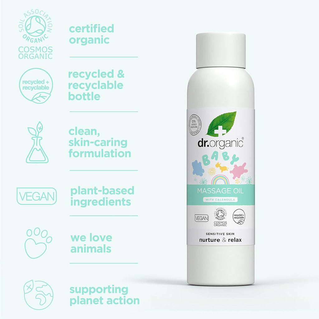 Dr Organic Baby Massage Oil With Calendula