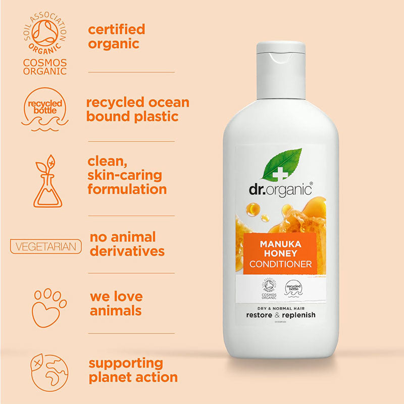 Dr Organic Organic Restore And Replenish Manuka Honey Conditioner