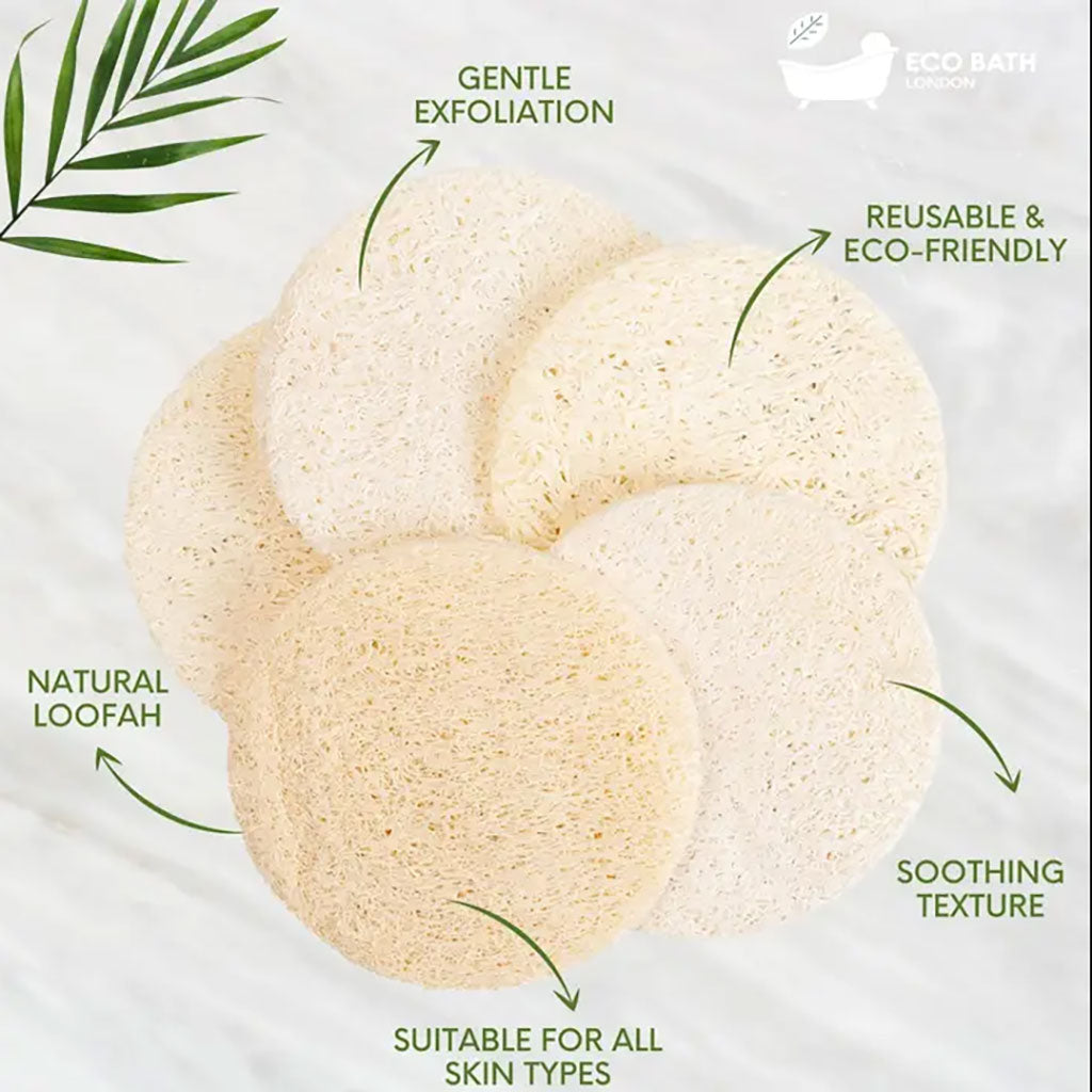 Eco Bath London Natural Loofah Facial Discs