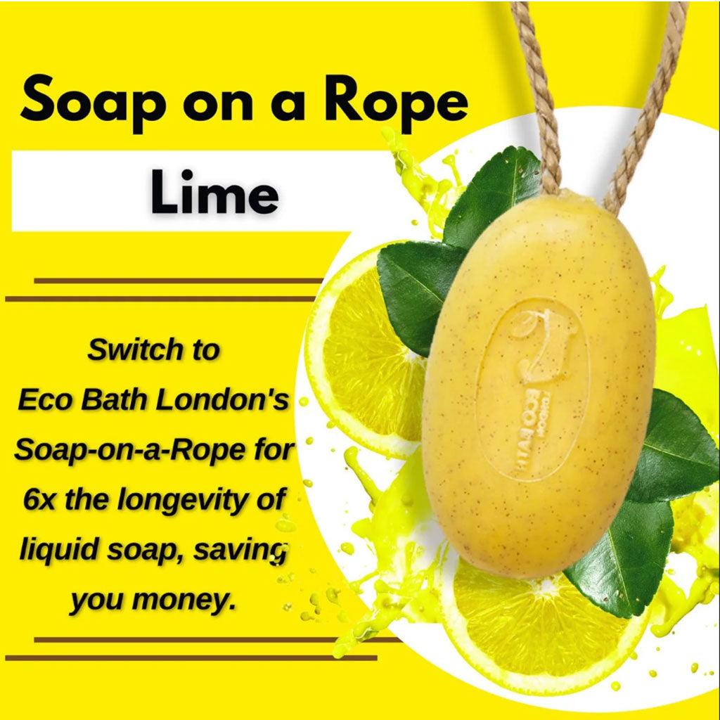 Eco Bath London Soap On A Rope Lime