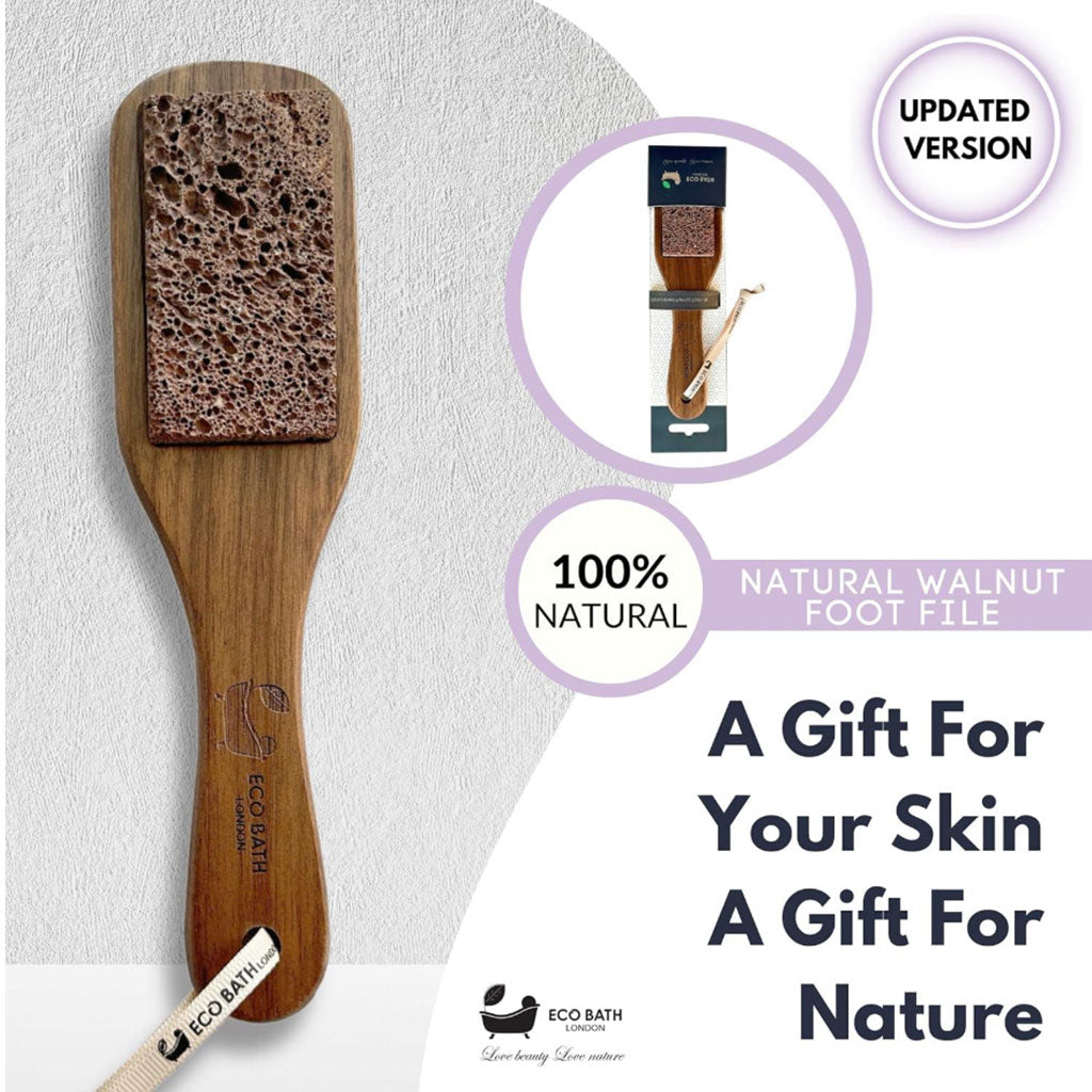 Eco Bath London Walnut Wood Pumice Foot File