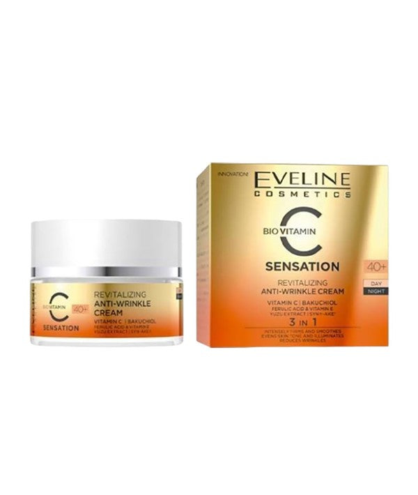 Eveline Bio Vitamin C Sensation 3 In 1 Anti Wrinkle Cream 40 Plus