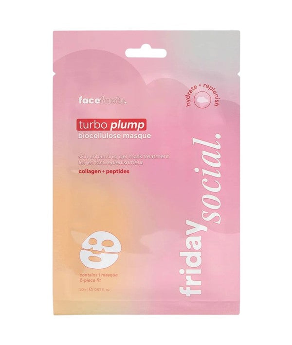 Face Facts Friday Social Turbo Plump Biocellulose Masque