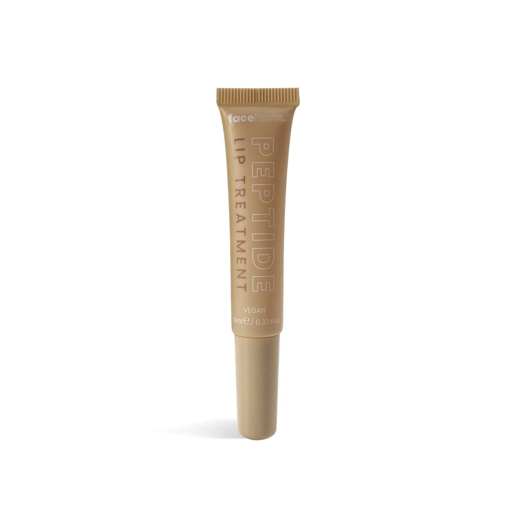 Face Facts Peptide Buttercream Dream Lip Treatment in a jar, showing smooth, nourishing lip balm with a creamy texture.