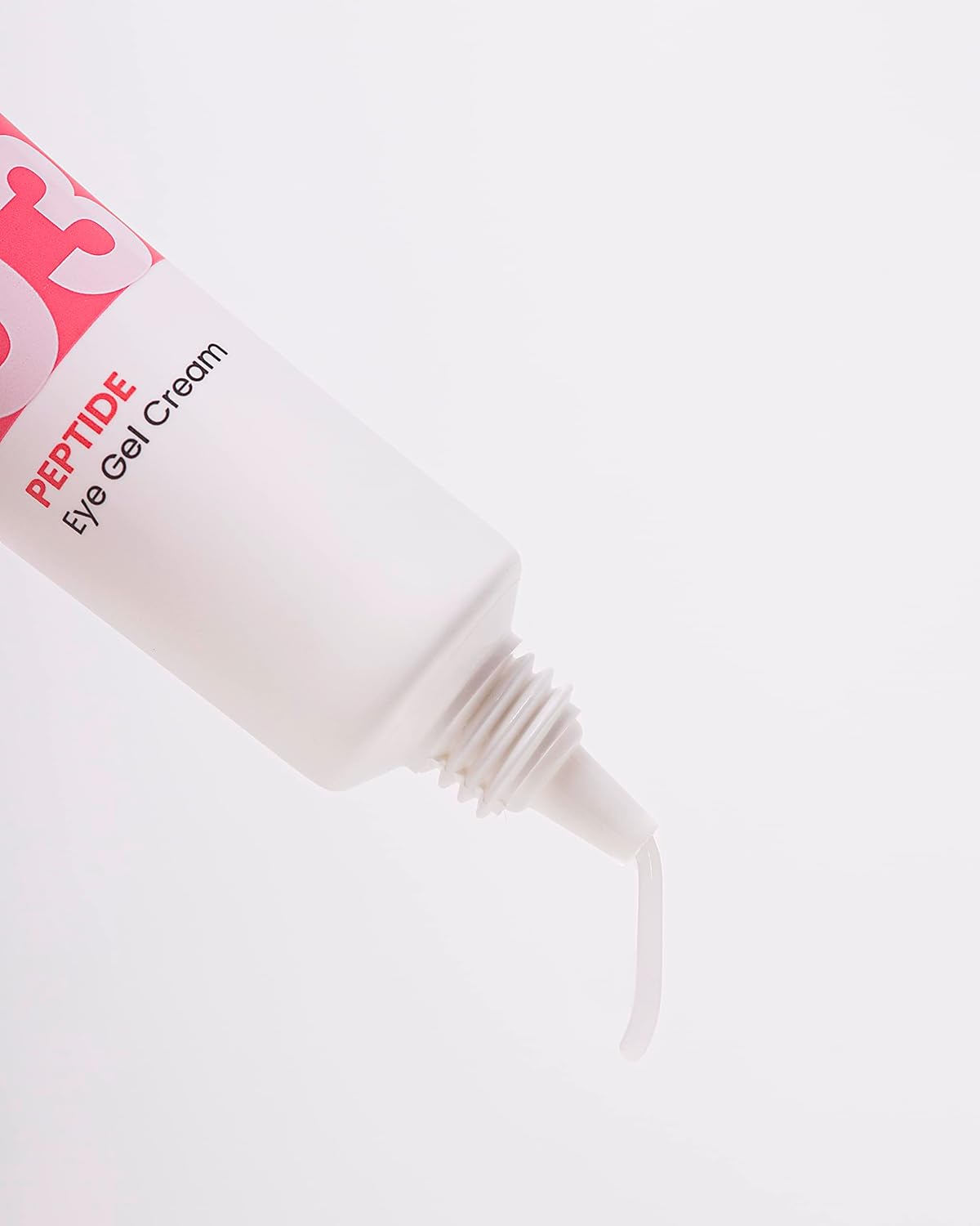 Face Facts Peptide Eye Gel Cream in 15ml jar, smooth eye care product with a clear gel texture for revitalizing the eye area.