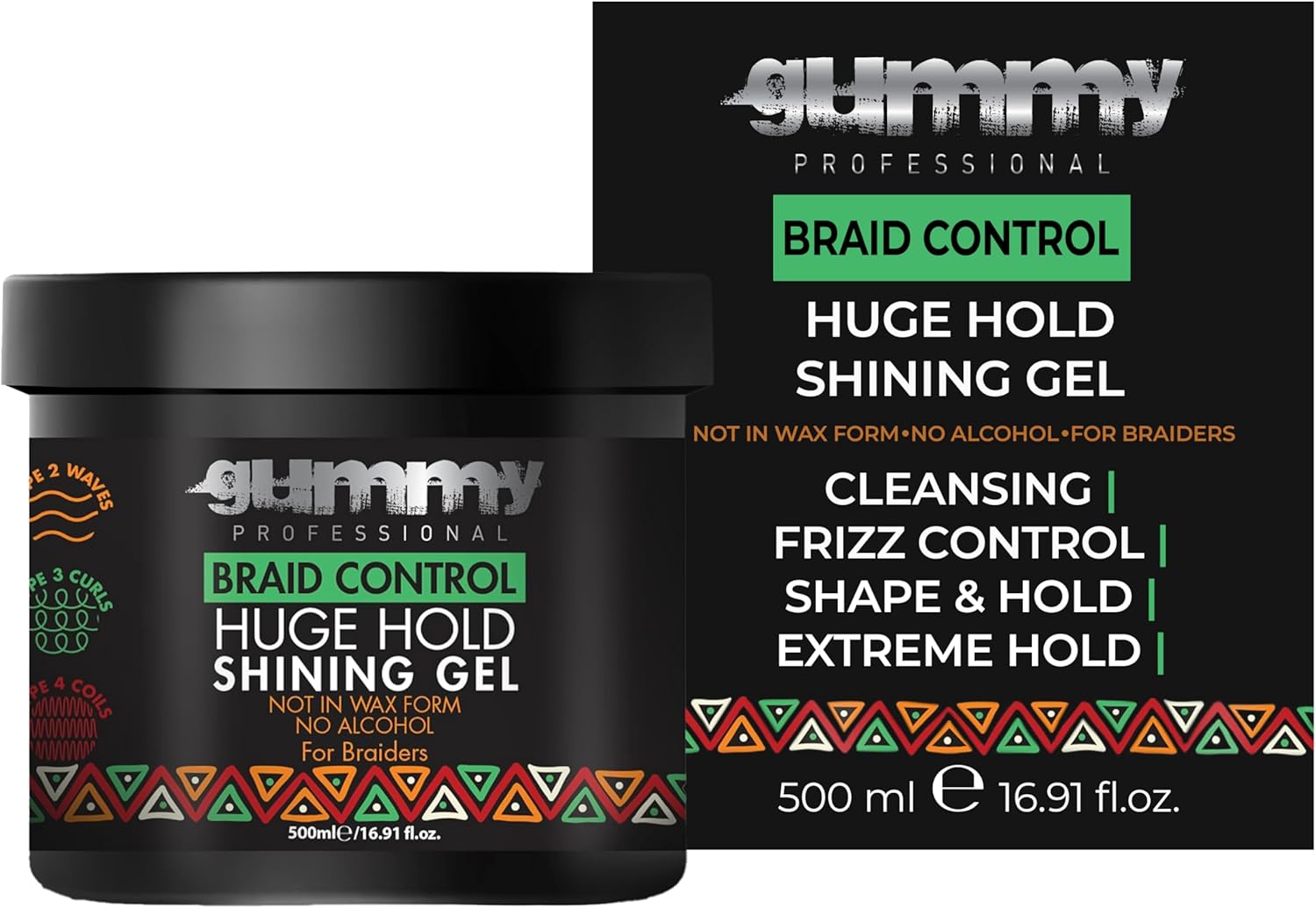 Fonex Gummy Braid Control Huge Hold Shining Gel