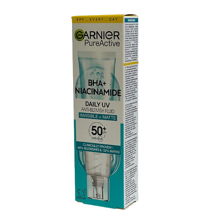 Garnier Pure Active BHA Niacinamide Daily UV Anti Blemish Fluid