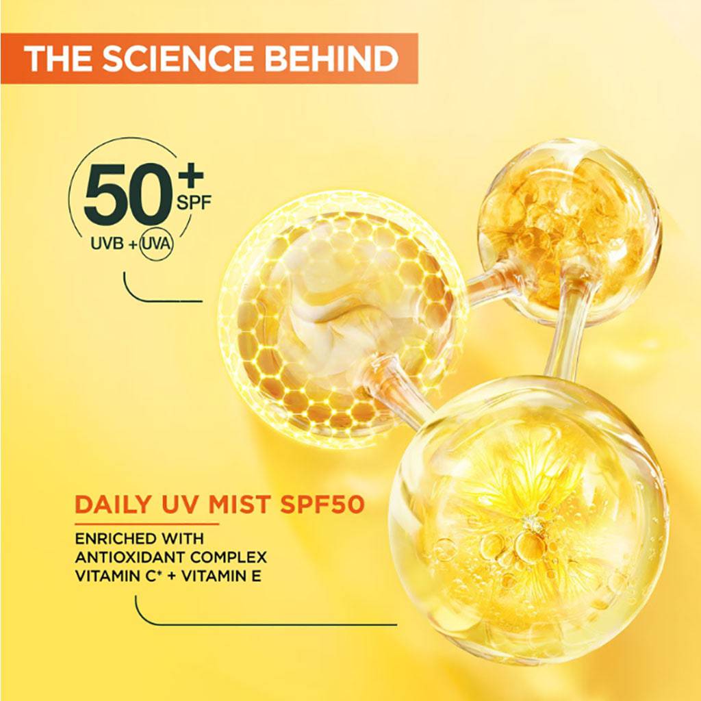 Garnier Vitamin C Brightening Over Make Up UV Mist SPF50