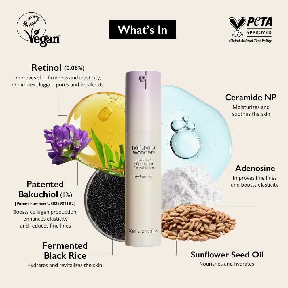 Haruharu Wonder Black Rice Night Knight Retinol Serum