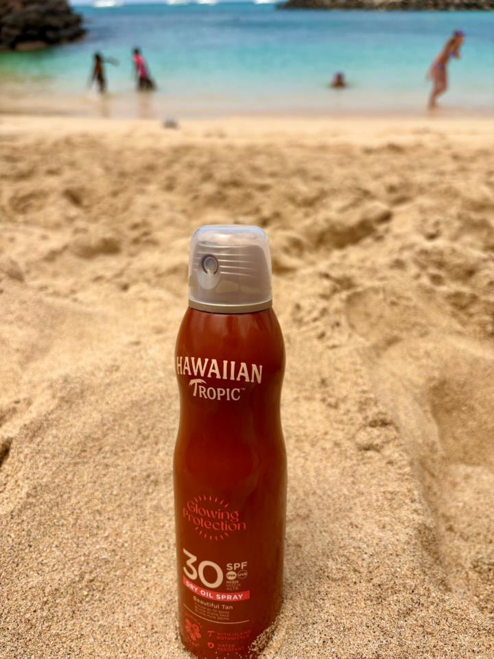 Hawaiian Tropic Glowing Protection Beautiful Tan Dry Oil Spray 30SPF