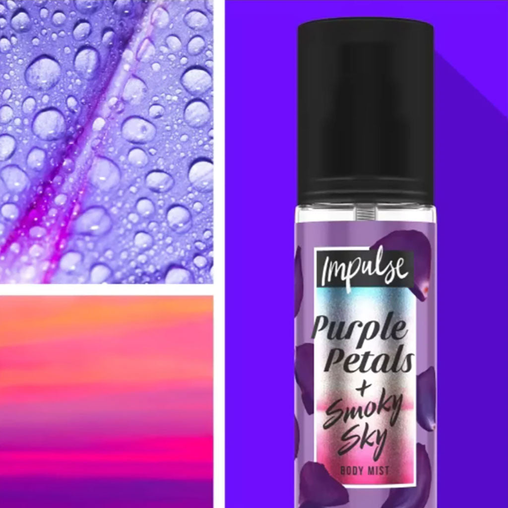 Impulse Purple Petals And Smoky Sky Body Mist