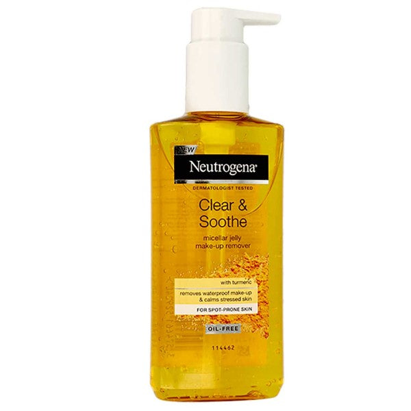 Johnson And Johnson Neutrogena Clear And Soothe Make Up Remover With Turmeric