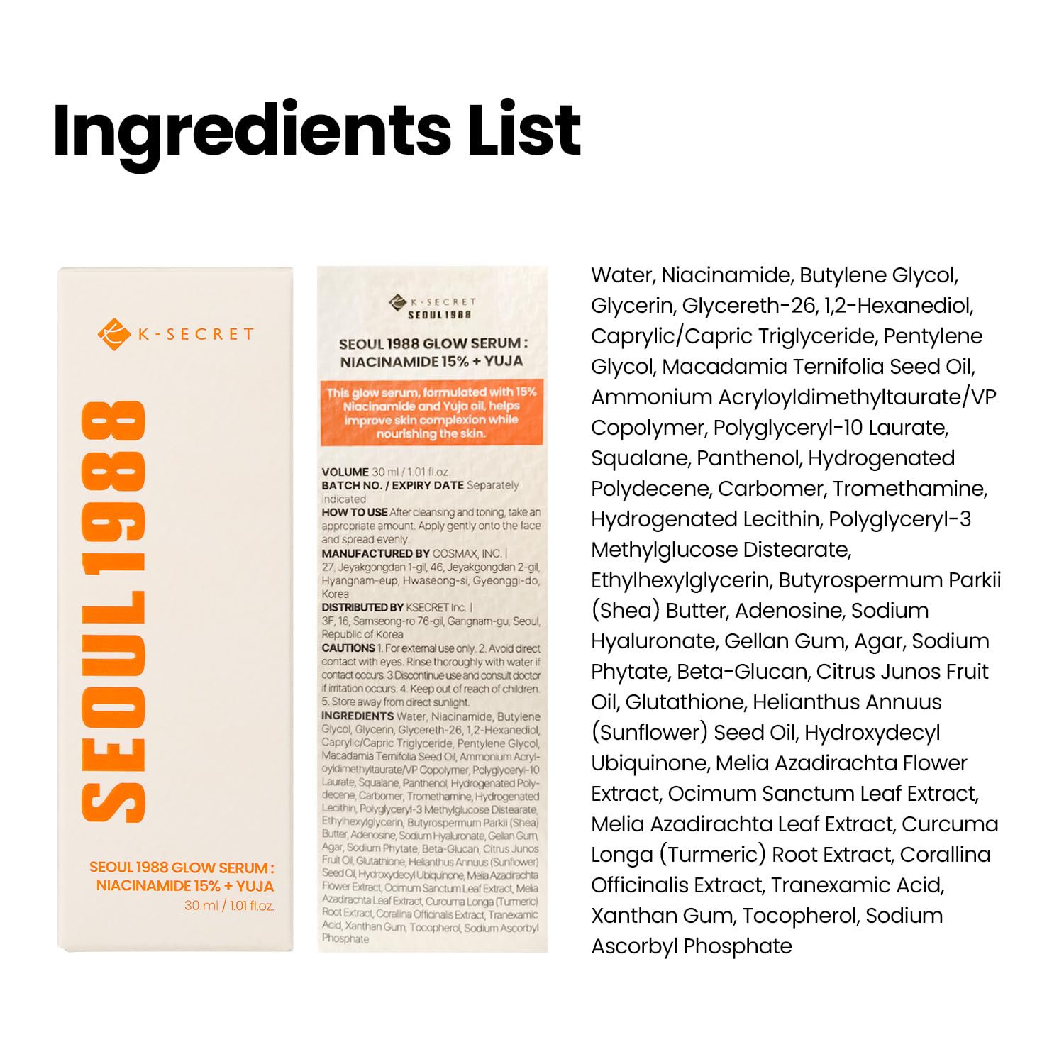 K Secret Seoul 1988 Glow Serum