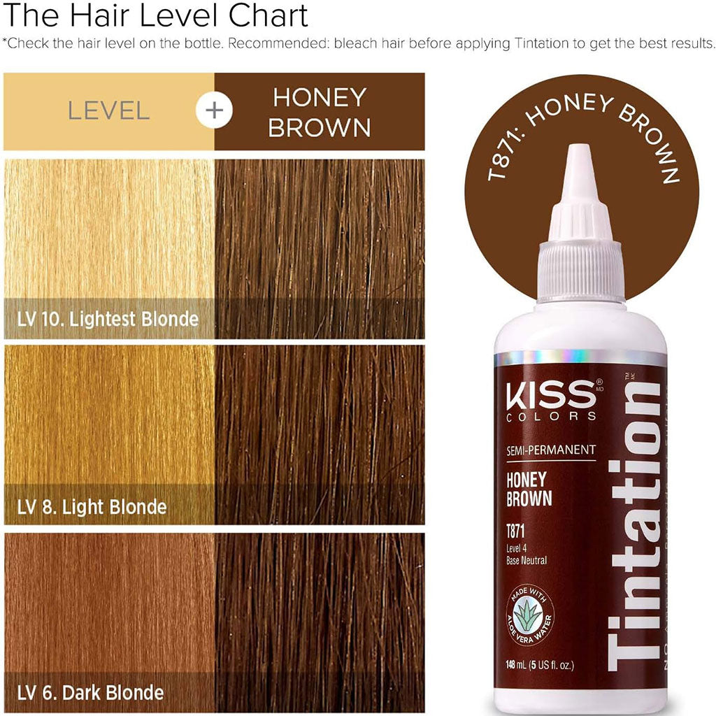 Kiss Products Kiss Colors Tintation Semi Permanent Honey Brown T871