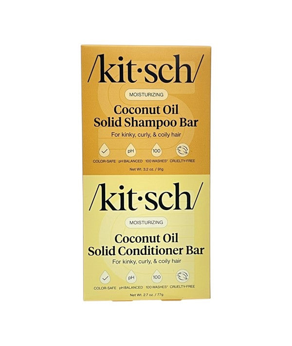 Kitsch Moisturizing Coconut Oil Shampoo And Conditioner Bar Set