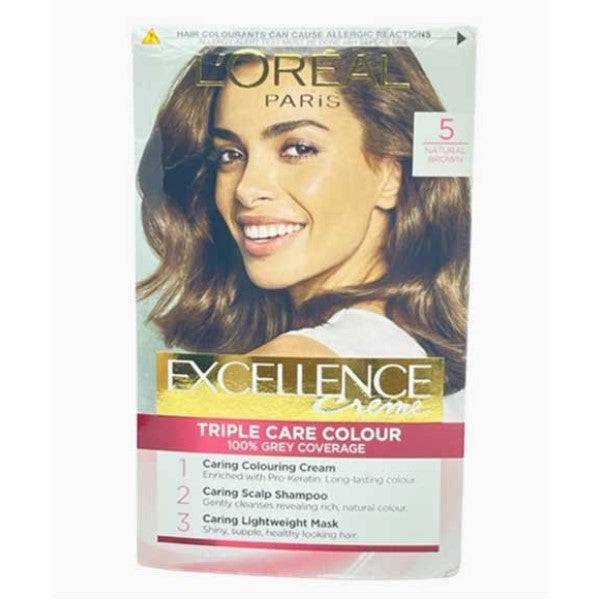 Loreal Excellence Creme Triple Care Colour 5 Natural Brown