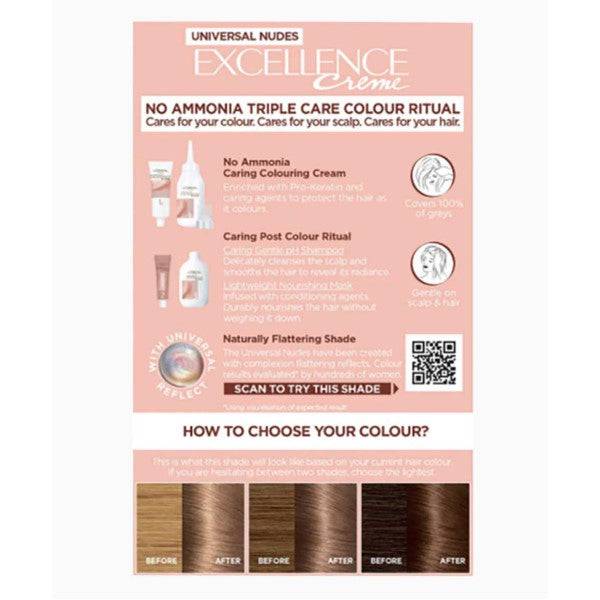 Loreal Excellence Creme No Ammonia Triple Care Hair Colour 6U Universal Dark Blonde